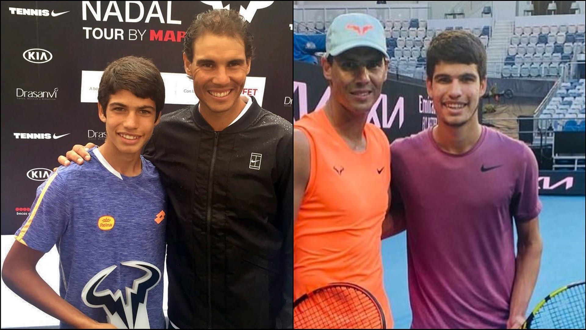 Carlos Alcaraz : « Sans Nadal je n’en serais pas là, son école à changé ma vie la preuve aujourd’hui, c’est un peu le père que j’ai jamais eu. »