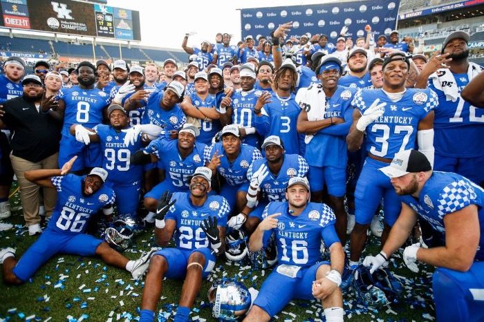 The University of Kentucky beats the University of Alabama in SEC Championship